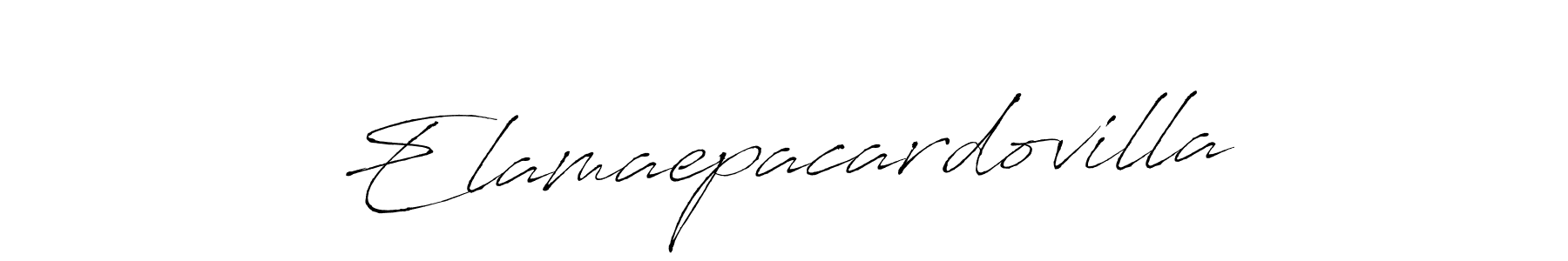 How to make Elamaepacardovilla name signature. Use Antro_Vectra style for creating short signs online. This is the latest handwritten sign. Elamaepacardovilla signature style 6 images and pictures png