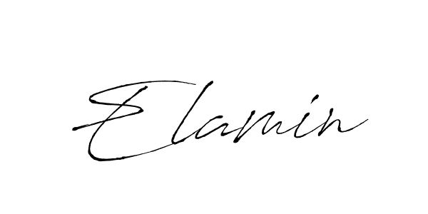 How to make Elamin signature? Antro_Vectra is a professional autograph style. Create handwritten signature for Elamin name. Elamin signature style 6 images and pictures png