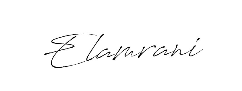 How to Draw Elamrani signature style? Antro_Vectra is a latest design signature styles for name Elamrani. Elamrani signature style 6 images and pictures png