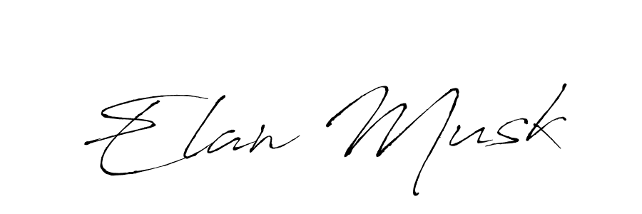 Make a beautiful signature design for name Elan Musk. With this signature (Antro_Vectra) style, you can create a handwritten signature for free. Elan Musk signature style 6 images and pictures png