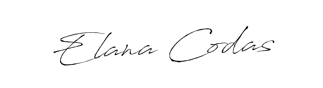 Make a beautiful signature design for name Elana Codas. With this signature (Antro_Vectra) style, you can create a handwritten signature for free. Elana Codas signature style 6 images and pictures png