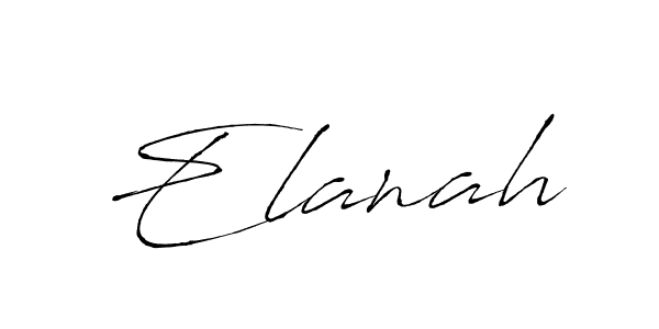 How to make Elanah name signature. Use Antro_Vectra style for creating short signs online. This is the latest handwritten sign. Elanah signature style 6 images and pictures png