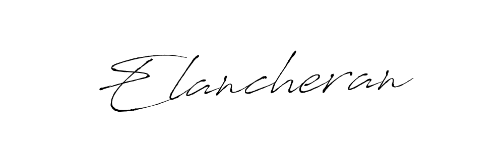 Design your own signature with our free online signature maker. With this signature software, you can create a handwritten (Antro_Vectra) signature for name Elancheran. Elancheran signature style 6 images and pictures png