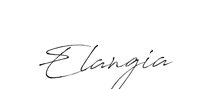 You should practise on your own different ways (Antro_Vectra) to write your name (Elangia) in signature. don't let someone else do it for you. Elangia signature style 6 images and pictures png
