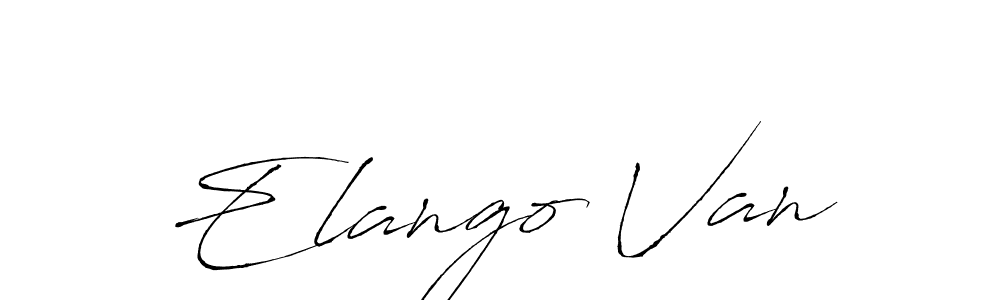 if you are searching for the best signature style for your name Elango Van. so please give up your signature search. here we have designed multiple signature styles  using Antro_Vectra. Elango Van signature style 6 images and pictures png