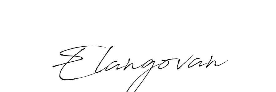 Use a signature maker to create a handwritten signature online. With this signature software, you can design (Antro_Vectra) your own signature for name Elangovan. Elangovan signature style 6 images and pictures png