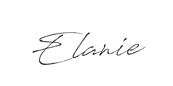 Also we have Elanie name is the best signature style. Create professional handwritten signature collection using Antro_Vectra autograph style. Elanie signature style 6 images and pictures png