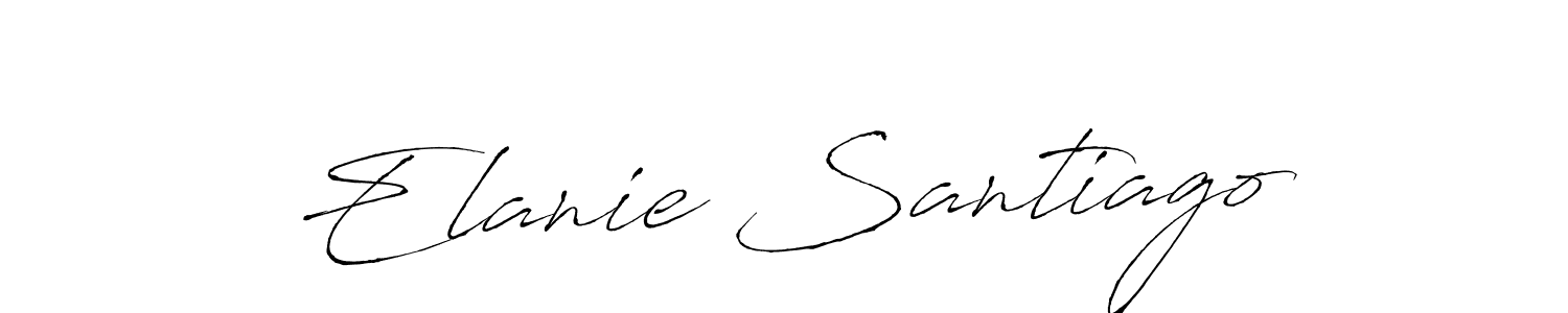 You can use this online signature creator to create a handwritten signature for the name Elanie Santiago. This is the best online autograph maker. Elanie Santiago signature style 6 images and pictures png