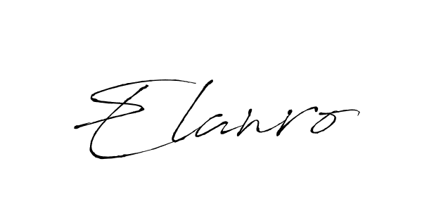 if you are searching for the best signature style for your name Elanro. so please give up your signature search. here we have designed multiple signature styles  using Antro_Vectra. Elanro signature style 6 images and pictures png