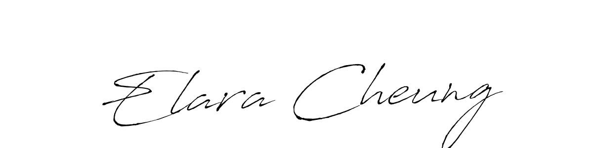 You should practise on your own different ways (Antro_Vectra) to write your name (Elara Cheung) in signature. don't let someone else do it for you. Elara Cheung signature style 6 images and pictures png