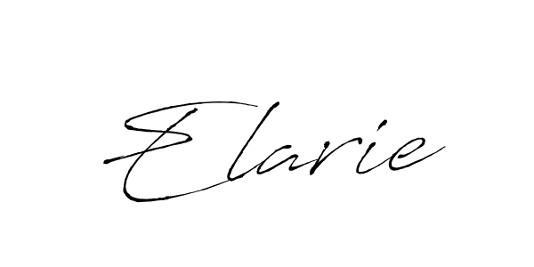 Also You can easily find your signature by using the search form. We will create Elarie name handwritten signature images for you free of cost using Antro_Vectra sign style. Elarie signature style 6 images and pictures png