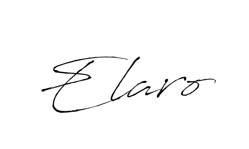 Elaro stylish signature style. Best Handwritten Sign (Antro_Vectra) for my name. Handwritten Signature Collection Ideas for my name Elaro. Elaro signature style 6 images and pictures png