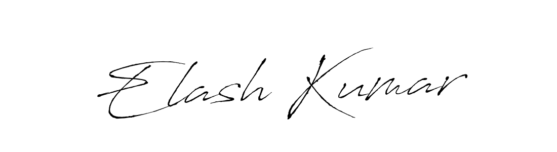 Make a beautiful signature design for name Elash Kumar. With this signature (Antro_Vectra) style, you can create a handwritten signature for free. Elash Kumar signature style 6 images and pictures png