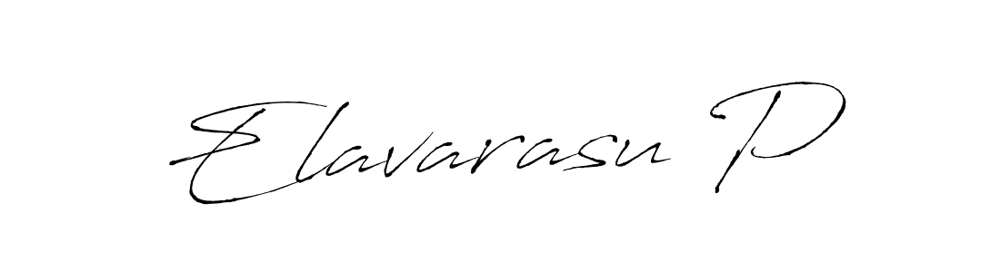 Use a signature maker to create a handwritten signature online. With this signature software, you can design (Antro_Vectra) your own signature for name Elavarasu P. Elavarasu P signature style 6 images and pictures png