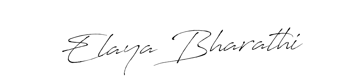 Create a beautiful signature design for name Elaya Bharathi. With this signature (Antro_Vectra) fonts, you can make a handwritten signature for free. Elaya Bharathi signature style 6 images and pictures png