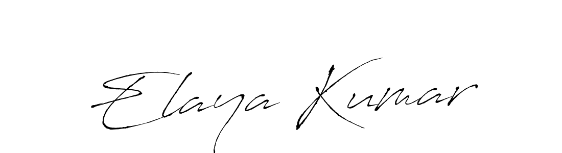 Design your own signature with our free online signature maker. With this signature software, you can create a handwritten (Antro_Vectra) signature for name Elaya Kumar. Elaya Kumar signature style 6 images and pictures png