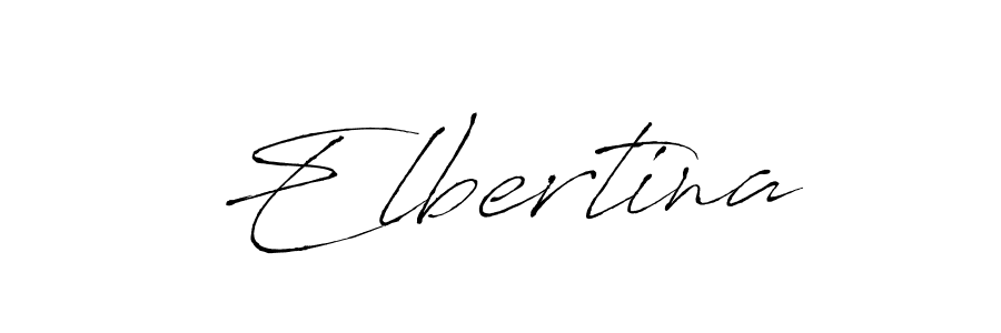 How to make Elbertina signature? Antro_Vectra is a professional autograph style. Create handwritten signature for Elbertina name. Elbertina signature style 6 images and pictures png