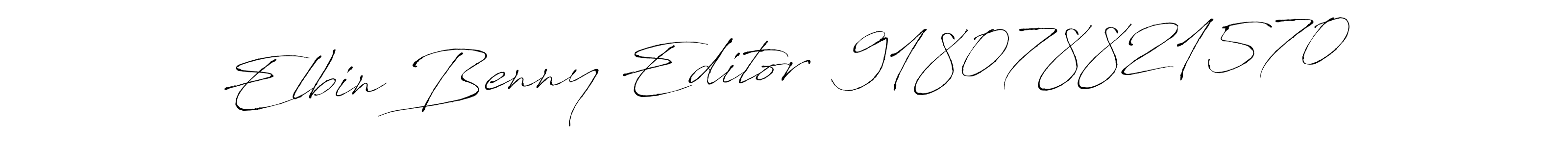 How to make Elbin Benny Editor  918078821570 name signature. Use Antro_Vectra style for creating short signs online. This is the latest handwritten sign. Elbin Benny Editor  918078821570 signature style 6 images and pictures png