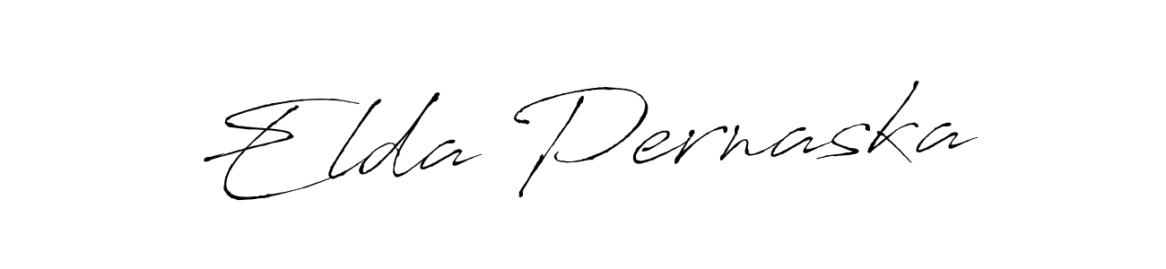 How to make Elda Pernaska name signature. Use Antro_Vectra style for creating short signs online. This is the latest handwritten sign. Elda Pernaska signature style 6 images and pictures png