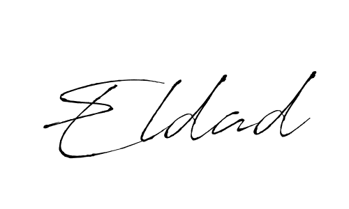 Make a beautiful signature design for name Eldad. With this signature (Antro_Vectra) style, you can create a handwritten signature for free. Eldad signature style 6 images and pictures png