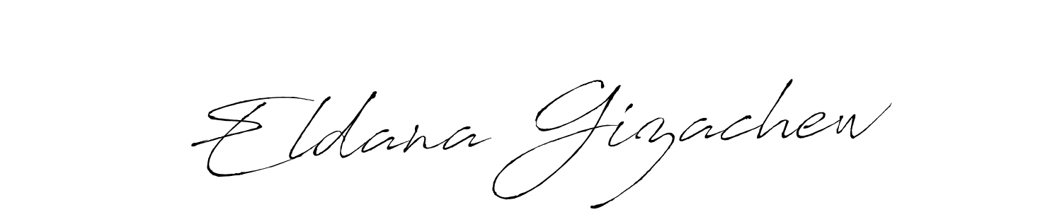 Similarly Antro_Vectra is the best handwritten signature design. Signature creator online .You can use it as an online autograph creator for name Eldana Gizachew. Eldana Gizachew signature style 6 images and pictures png