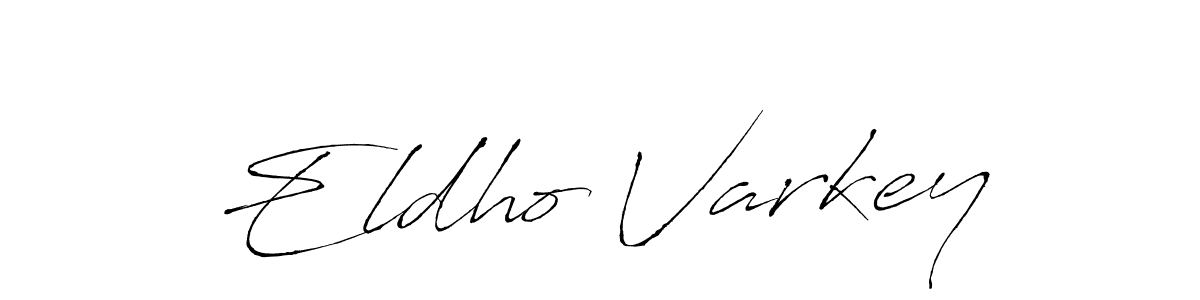 Create a beautiful signature design for name Eldho Varkey. With this signature (Antro_Vectra) fonts, you can make a handwritten signature for free. Eldho Varkey signature style 6 images and pictures png