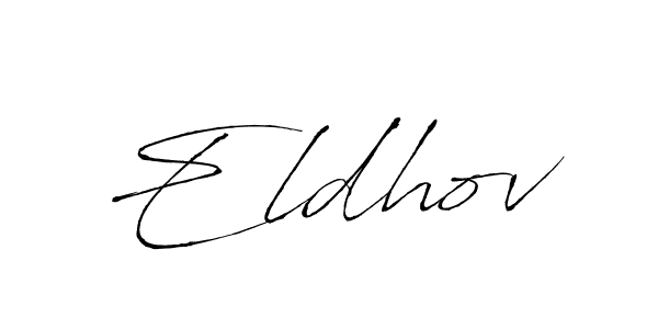 You should practise on your own different ways (Antro_Vectra) to write your name (Eldhov) in signature. don't let someone else do it for you. Eldhov signature style 6 images and pictures png