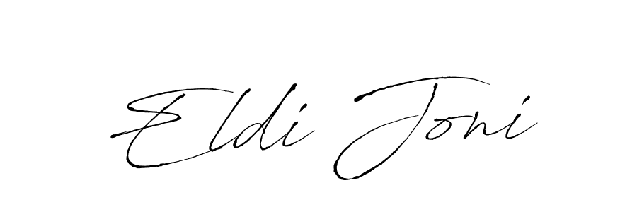 Eldi Joni stylish signature style. Best Handwritten Sign (Antro_Vectra) for my name. Handwritten Signature Collection Ideas for my name Eldi Joni. Eldi Joni signature style 6 images and pictures png