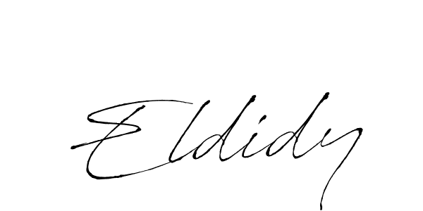 Design your own signature with our free online signature maker. With this signature software, you can create a handwritten (Antro_Vectra) signature for name Eldidy. Eldidy signature style 6 images and pictures png