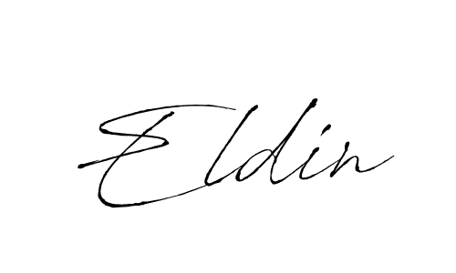 How to make Eldin name signature. Use Antro_Vectra style for creating short signs online. This is the latest handwritten sign. Eldin signature style 6 images and pictures png