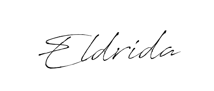Design your own signature with our free online signature maker. With this signature software, you can create a handwritten (Antro_Vectra) signature for name Eldrida. Eldrida signature style 6 images and pictures png