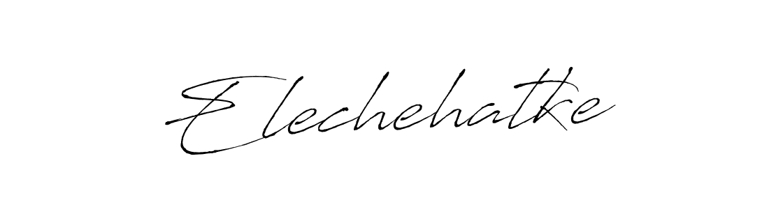 if you are searching for the best signature style for your name Elechehatke. so please give up your signature search. here we have designed multiple signature styles  using Antro_Vectra. Elechehatke signature style 6 images and pictures png