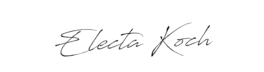 It looks lik you need a new signature style for name Electa Koch. Design unique handwritten (Antro_Vectra) signature with our free signature maker in just a few clicks. Electa Koch signature style 6 images and pictures png