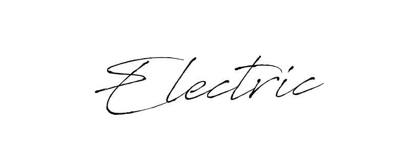 How to make Electric signature? Antro_Vectra is a professional autograph style. Create handwritten signature for Electric name. Electric signature style 6 images and pictures png