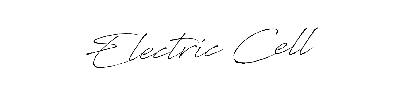 Make a beautiful signature design for name Electric Cell. With this signature (Antro_Vectra) style, you can create a handwritten signature for free. Electric Cell signature style 6 images and pictures png