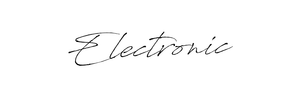 It looks lik you need a new signature style for name Electronic. Design unique handwritten (Antro_Vectra) signature with our free signature maker in just a few clicks. Electronic signature style 6 images and pictures png