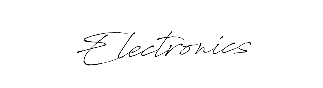 This is the best signature style for the Electronics name. Also you like these signature font (Antro_Vectra). Mix name signature. Electronics signature style 6 images and pictures png