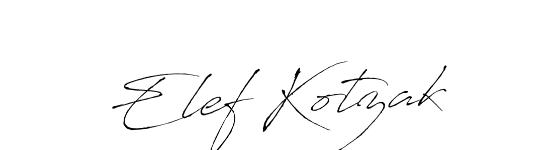 How to make Elef Kotzak signature? Antro_Vectra is a professional autograph style. Create handwritten signature for Elef Kotzak name. Elef Kotzak signature style 6 images and pictures png