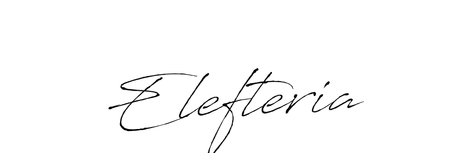 Create a beautiful signature design for name Elefteria. With this signature (Antro_Vectra) fonts, you can make a handwritten signature for free. Elefteria signature style 6 images and pictures png