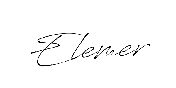 Also we have Elemer name is the best signature style. Create professional handwritten signature collection using Antro_Vectra autograph style. Elemer signature style 6 images and pictures png