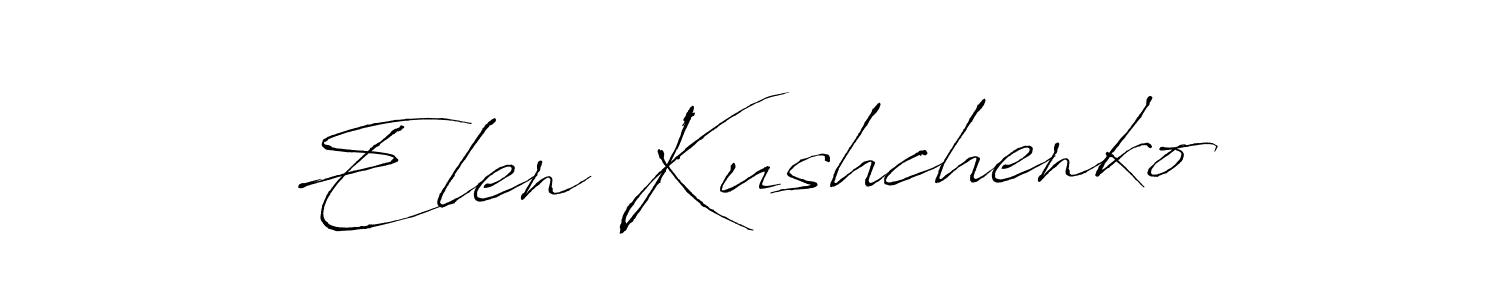 It looks lik you need a new signature style for name Elen Kushchenko. Design unique handwritten (Antro_Vectra) signature with our free signature maker in just a few clicks. Elen Kushchenko signature style 6 images and pictures png