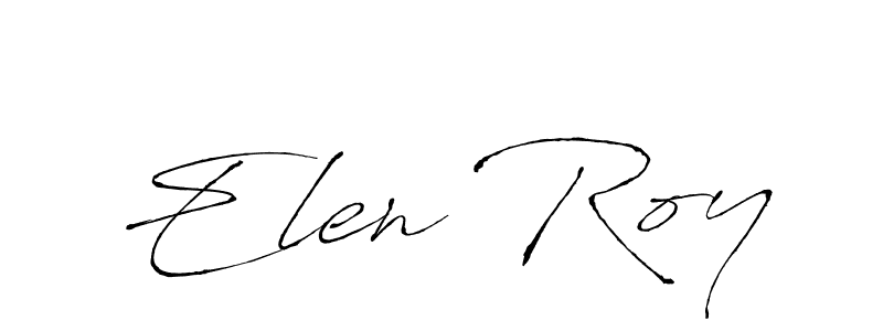 You should practise on your own different ways (Antro_Vectra) to write your name (Elen Roy) in signature. don't let someone else do it for you. Elen Roy signature style 6 images and pictures png
