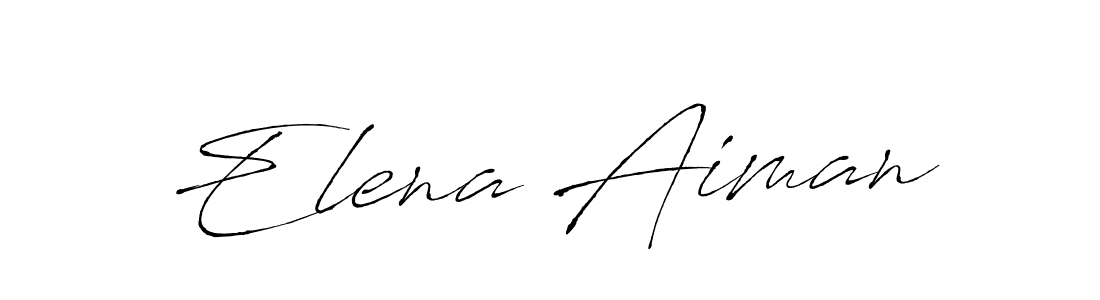 Create a beautiful signature design for name Elena Aiman. With this signature (Antro_Vectra) fonts, you can make a handwritten signature for free. Elena Aiman signature style 6 images and pictures png