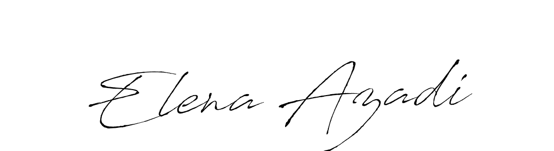 Create a beautiful signature design for name Elena Azadi. With this signature (Antro_Vectra) fonts, you can make a handwritten signature for free. Elena Azadi signature style 6 images and pictures png