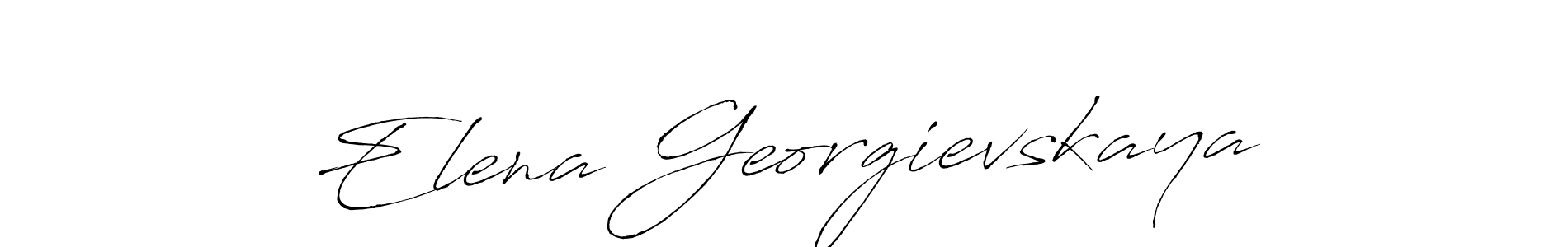 Antro_Vectra is a professional signature style that is perfect for those who want to add a touch of class to their signature. It is also a great choice for those who want to make their signature more unique. Get Elena Georgievskaya name to fancy signature for free. Elena Georgievskaya signature style 6 images and pictures png