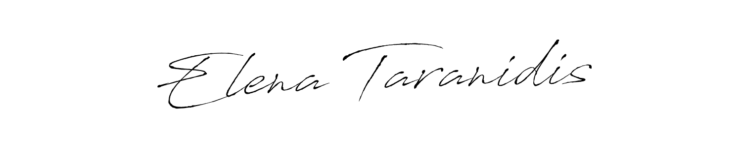 Create a beautiful signature design for name Elena Taranidis. With this signature (Antro_Vectra) fonts, you can make a handwritten signature for free. Elena Taranidis signature style 6 images and pictures png