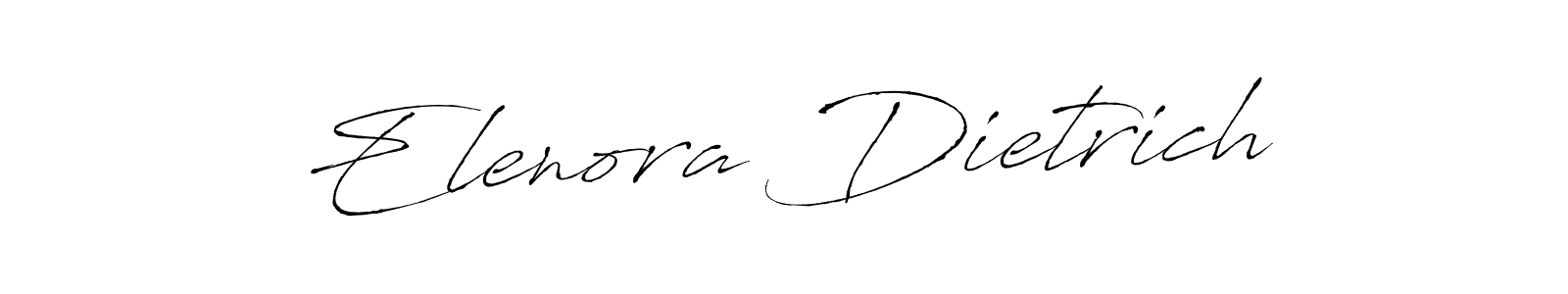 Elenora Dietrich stylish signature style. Best Handwritten Sign (Antro_Vectra) for my name. Handwritten Signature Collection Ideas for my name Elenora Dietrich. Elenora Dietrich signature style 6 images and pictures png