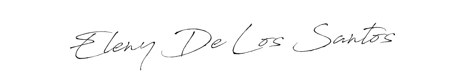 Antro_Vectra is a professional signature style that is perfect for those who want to add a touch of class to their signature. It is also a great choice for those who want to make their signature more unique. Get Eleny De Los Santos name to fancy signature for free. Eleny De Los Santos signature style 6 images and pictures png