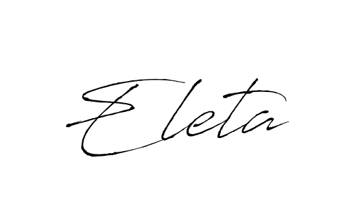 Best and Professional Signature Style for Eleta. Antro_Vectra Best Signature Style Collection. Eleta signature style 6 images and pictures png