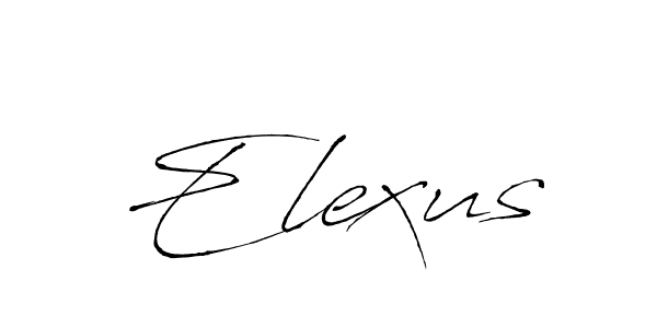 Elexus stylish signature style. Best Handwritten Sign (Antro_Vectra) for my name. Handwritten Signature Collection Ideas for my name Elexus. Elexus signature style 6 images and pictures png